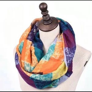 Orange Infinity Scarf